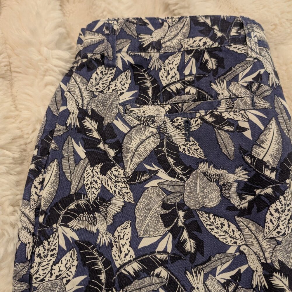 Slate & Stone Men’s Shorts Size 34 Blue Tropical Print Casual Chino - Picture 2 of 7